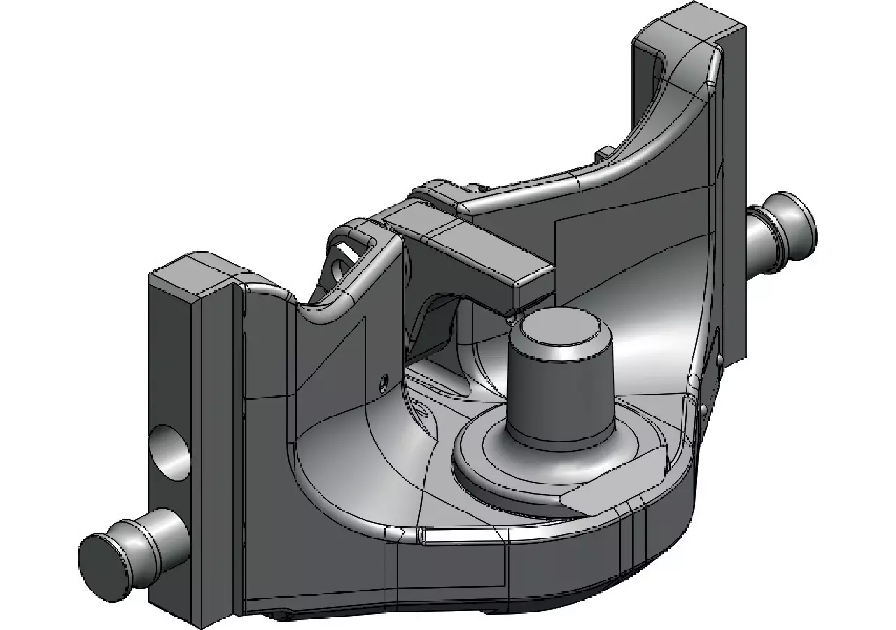 Adapterplatte mit Pitonfix, 330 mm Höhe 160 mm Scharmüller