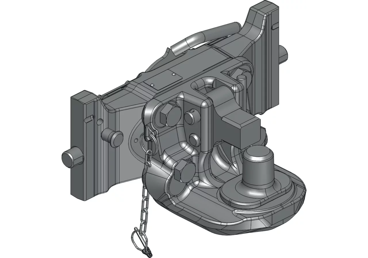 Adapterplatte mit Pitonfix, 390 mm Höhe 160 mm Scharmüller