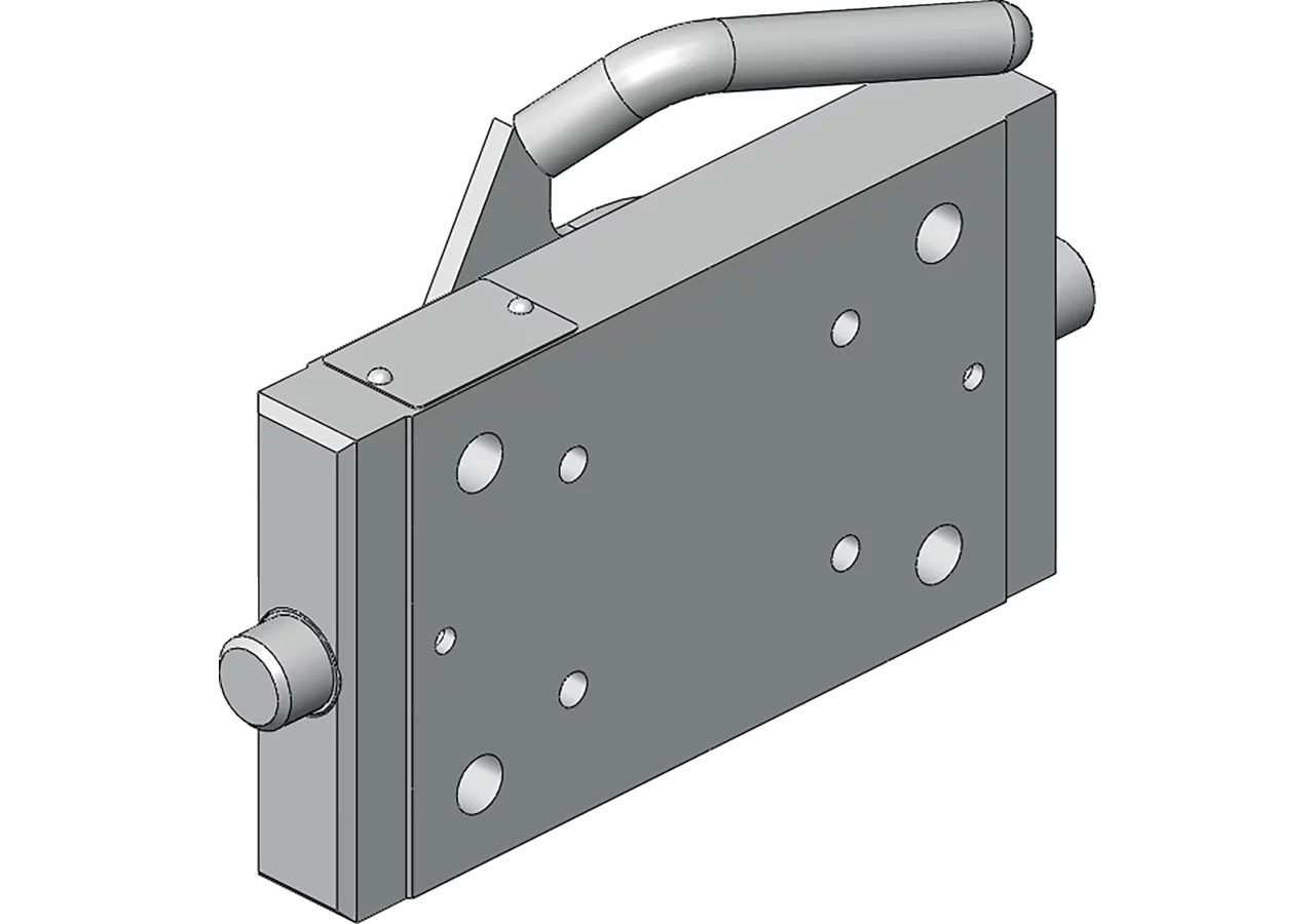Adapterplatte 220 mm, 140 x 80 mm, M16 passend zu Fendt Scharmüller