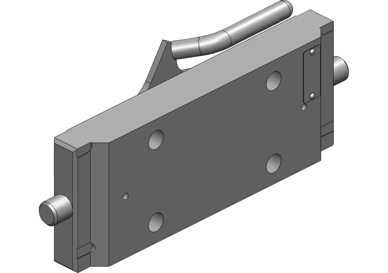 Adapterplatte 241 mm, 120 x 55 mm, M 14 – passend für Fendt Scharmüller