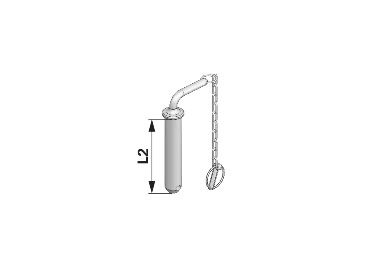 Steckbolzen runder Griff, Dm 31 mm, Grifflänge 83 mm Scharmüller