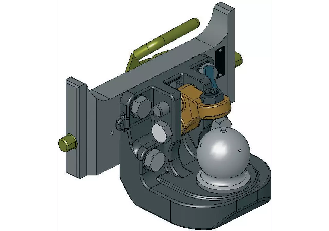 Adapterplatte mit K80, 309 mm, M20 Höhe 150 mm Scharmüller
