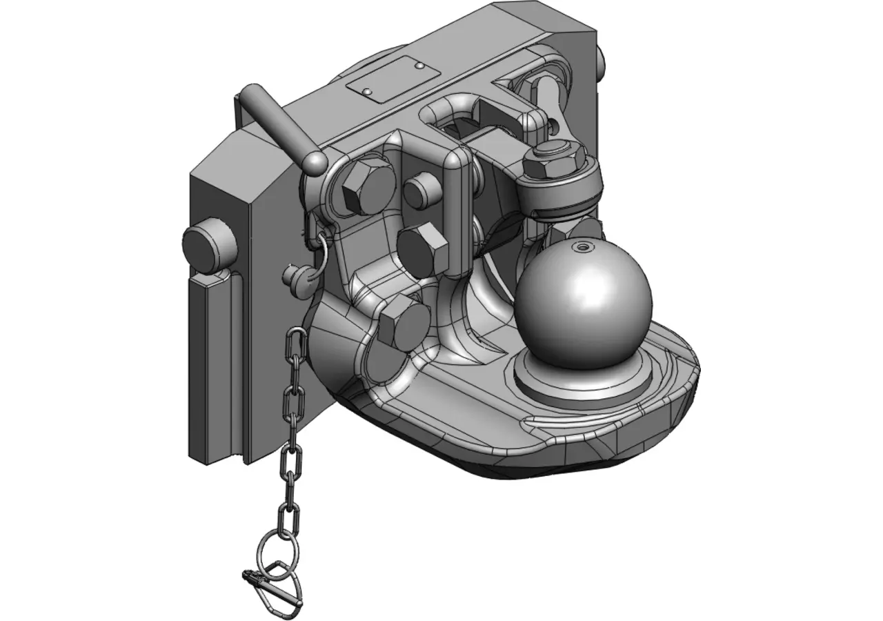 Adapterplatte mit K80, 320 mm, M20 Höhe 190 mm Scharmüller