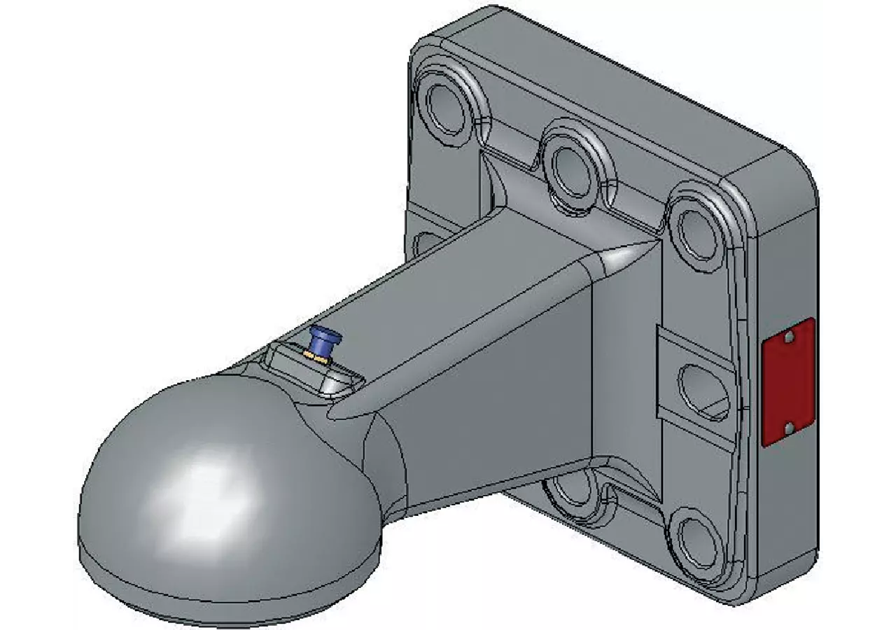 Flanschzugöse vertikal, 145 x 145 mm, K80 Scharmüller