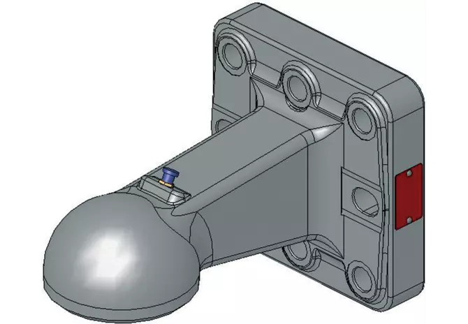 Flanschzugöse vertikal, 145 x 145 mm, K80 Scharmüller