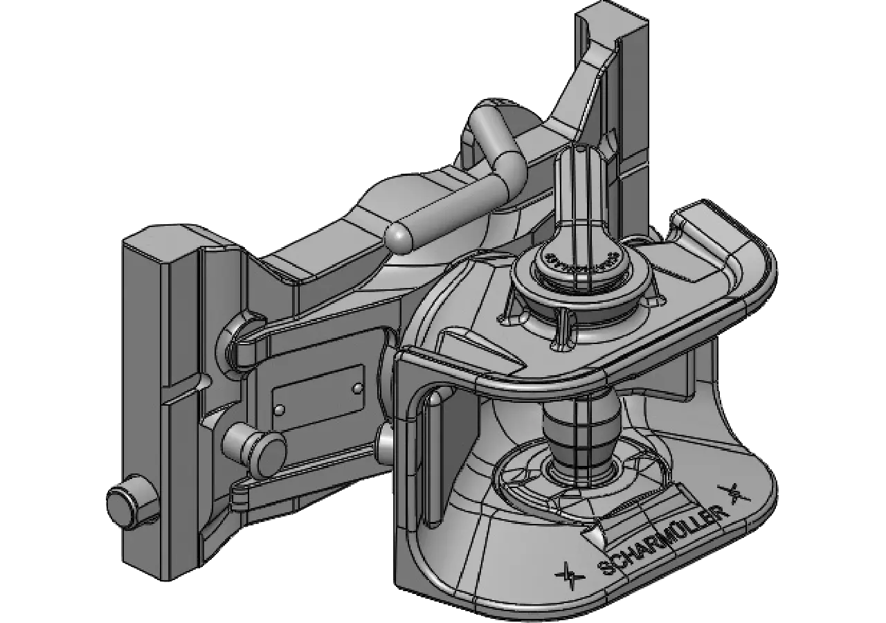 Zugmaul höhenverstellbar, manuell, 311 mm, Bolzen 38mm passend zu Fendt Scharmüller
