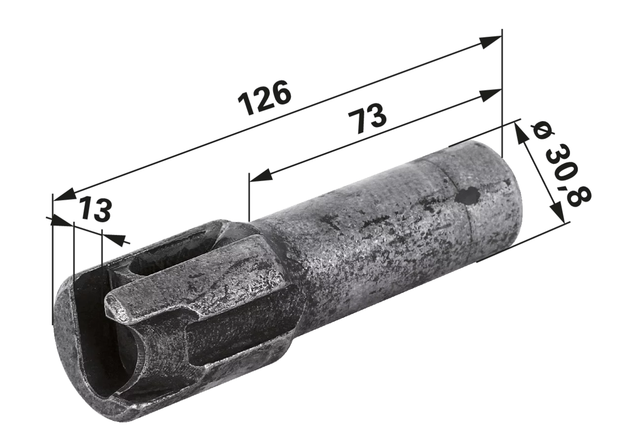 Kuppelbolzen lose, 30,8 mm Sauermann