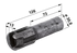 Kuppelbolzen lose, 30,8 mm Sauermann