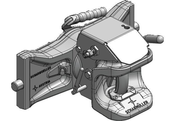 Zugmaul höhenverstellbar, automatisch, 390 mm Scharmüller