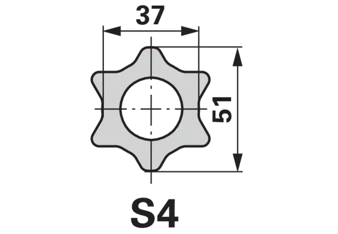 Weitwinkelgelenkwelle AW36-80, 1.710 mm, traktorseitig 1 3/4-20 amerikanische Bauart Weasler