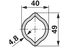 Weitwinkelgelenkwelle AW35-50, 860 mm Weasler