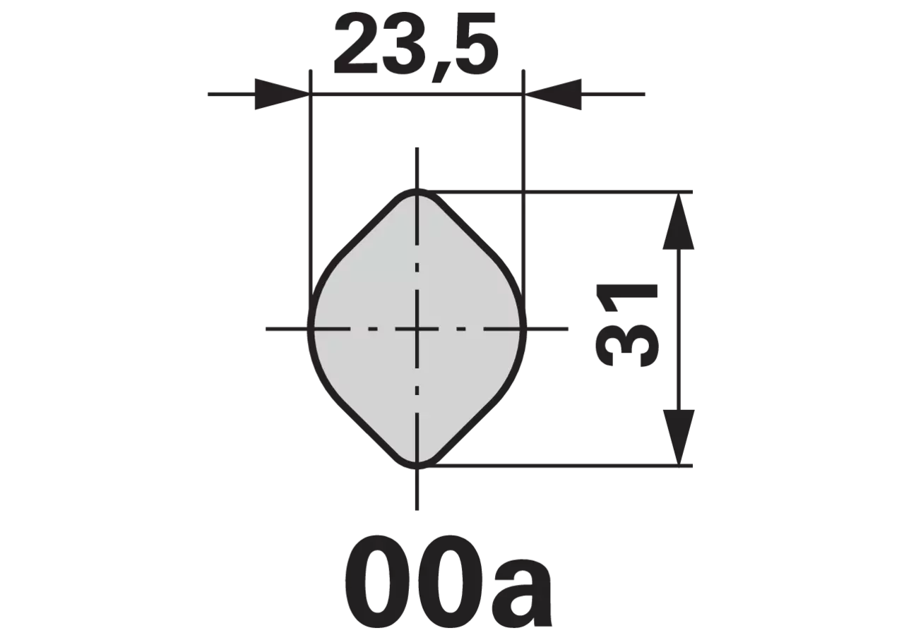 Profilrohr Zitronenprofil, voll, 23,5 mm, 3 m Weasler