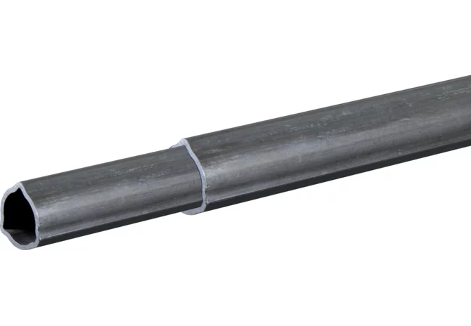Profilrohr Dreikant, für Rilsan, A6-80 außen, 54 x 3,7 mm, 1 Meter Bondioli & Pavesi