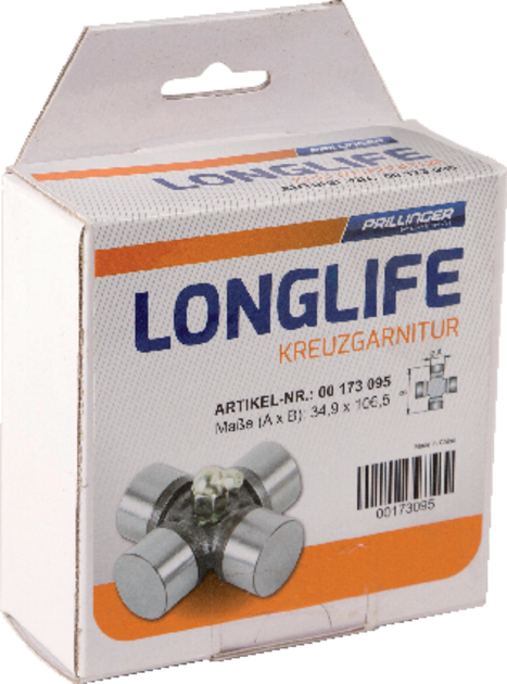 Prillinger Longlife Kreuzgarnitur 34,9 x 106,5 mm Prillinger Longlife