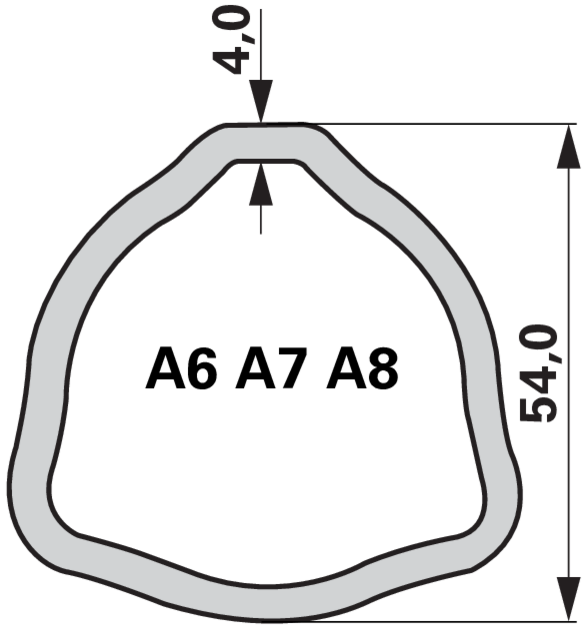 Bondioli & Pavesi Gelenkwelle G7 8G7T086FX007001, 860–1110 mm, ohne Außengabel geräteseitig, traktorseitig 1 3/8-6 Bondioli & Pavesi