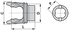 Bondioli & Pavesi Innengabel S2 204S26854 für Außenrohr 45,6 mm 4-Keil Profil Bondioli & Pavesi