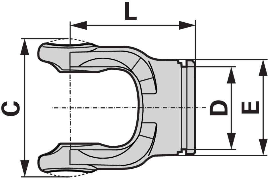 Bondioli & Pavesi Innengabel A1, G1 204016851 für Außenrohr 32,5 mm Bondioli & Pavesi