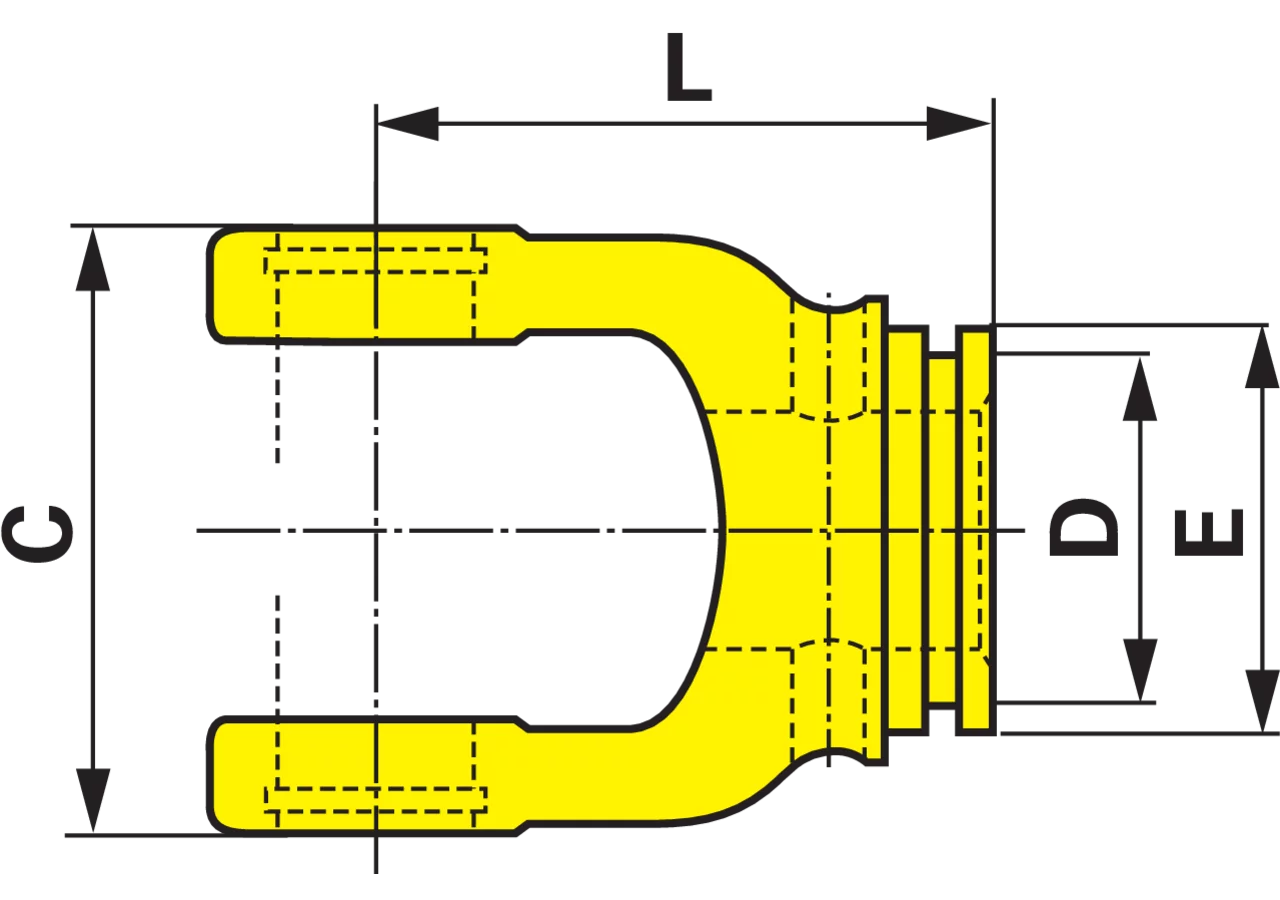 Innengabel AB4-80, für Innenrohr 36 mm Weasler