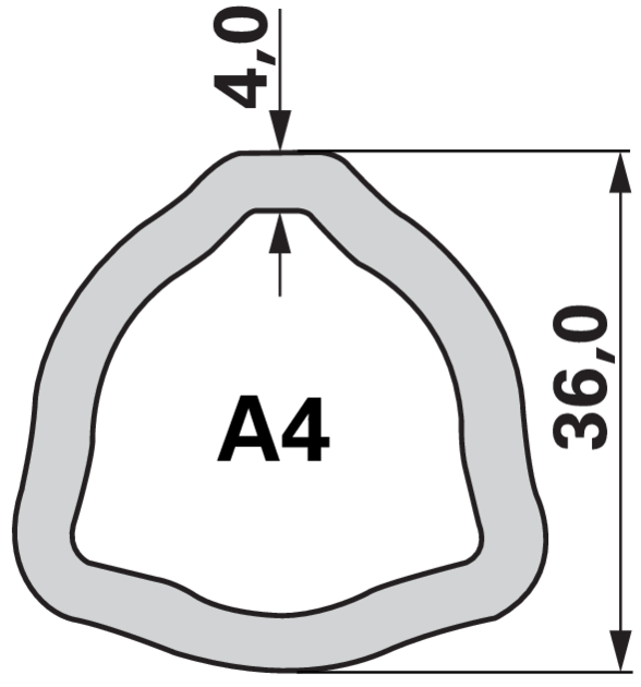Bondioli & Pavesi Innengabel A4 204046852 für Innenrohr 36 mm Bondioli & Pavesi