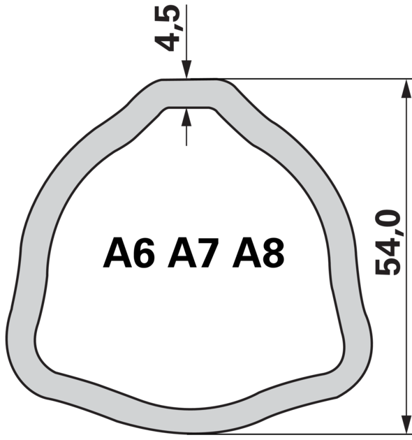 Bondioli & Pavesi Innengabel A8 204086861 für Innenrohr 54 mm Bondioli & Pavesi