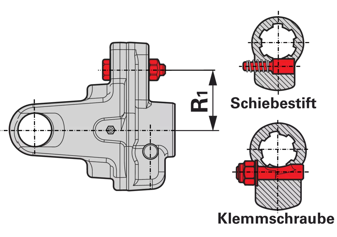 Scherbolzenkupplung A8, S9, LB, 1 3/8-6, 3.500 Nm Bondioli & Pavesi