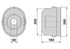 Schutztopf geräteseitig oval, 230 x 280 mm Bondioli & Pavesi