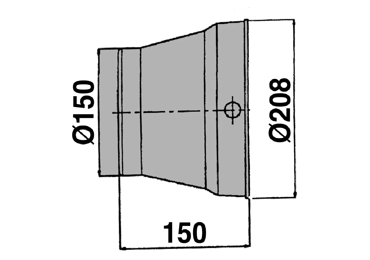Schutztopf geräteseitig, Dm 208 mm, mit Löcher Weasler