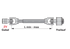 Gelenkwelle AW21,1.010 mm, mit Freilauf rechts, Standardline Weasler