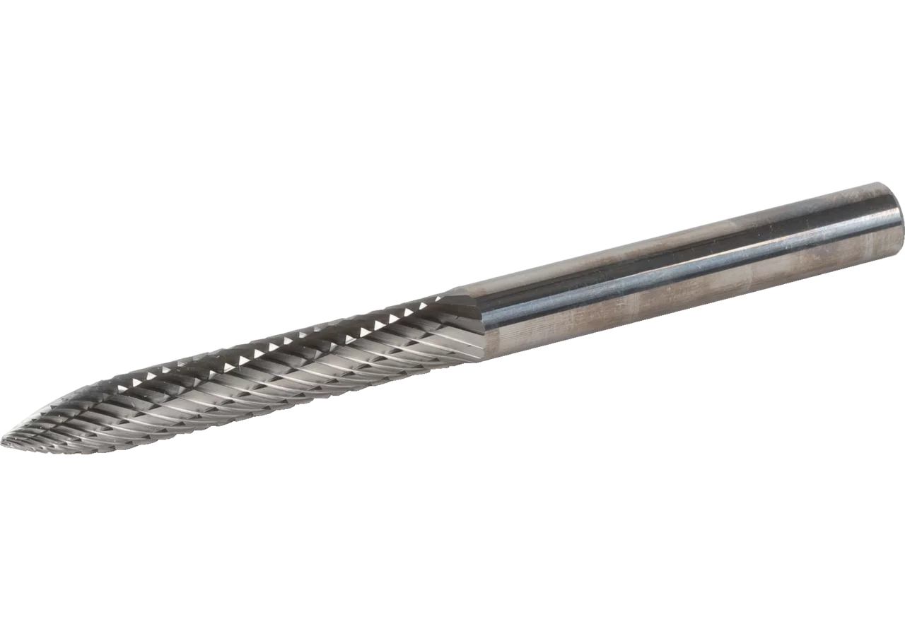 Fräser Hartmetall, spitz, Dm 8 mm Länge 100 mm Tip Top
