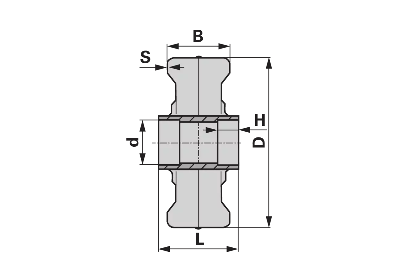 Blechrad 500 x 140 mm, für Kugellager AD 62 mm GartenShop24