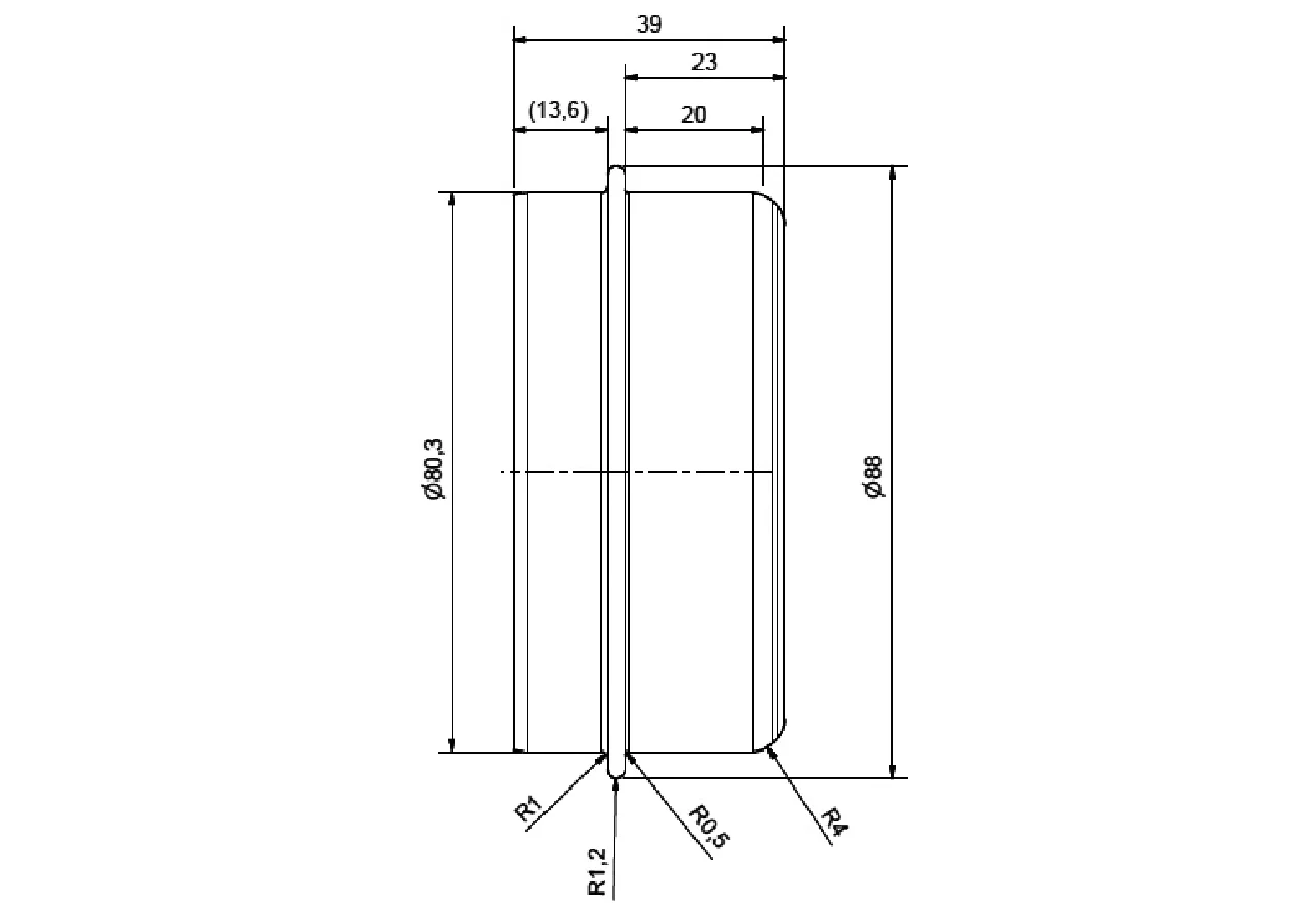 Abdeckkappe 80,3 mm TVZ TVZ