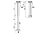 Abstellstütze mit seitlicher Kurbel, 80 x 80 mm Stützlast 4.500 kg Simol
