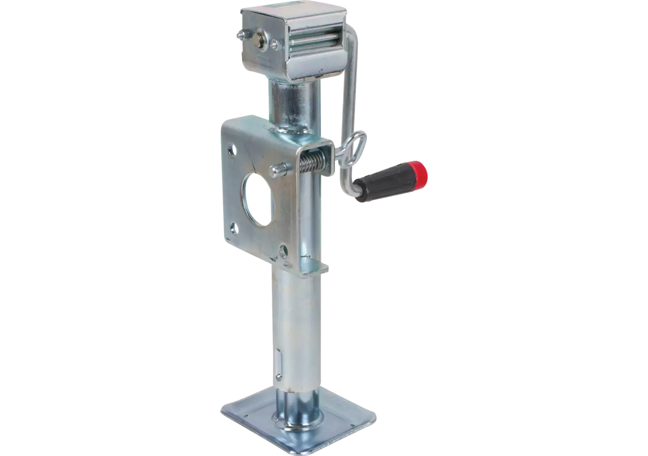 Abstellstütze klappbar, mit seitlicher Kurbel, AD 51, mit Flansch Stützlast 900 kg Höhe 390 mm Simol