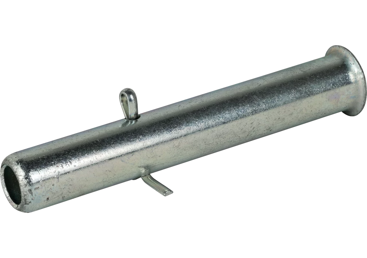 Achse für Stützrad, 135 x 20 mm, mit Splint verzinkt Simol