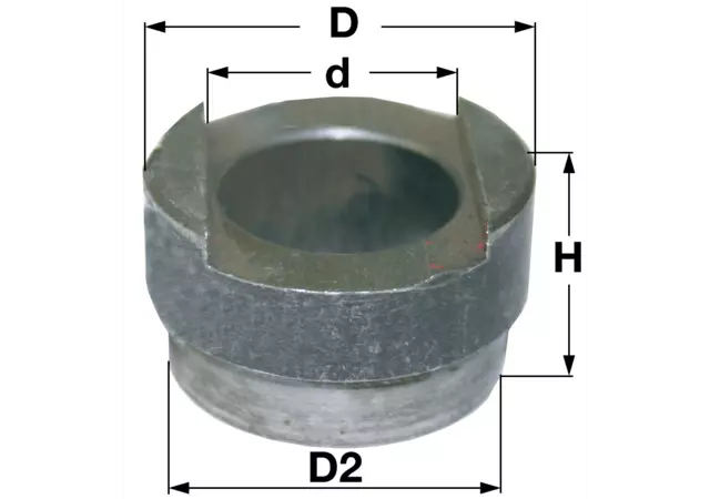 Anschweißbuchse 38 x 34 mm, mit Nut GartenShop24