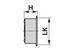 Abdeckkappensatz 139 mm, mit Schrauben und Dichtungen ADR ADR