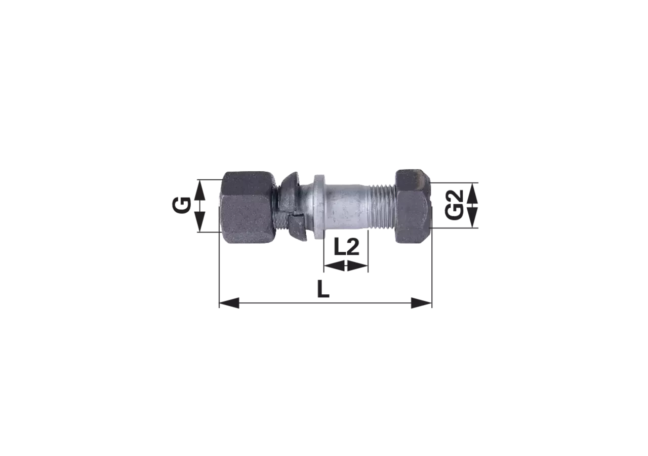 Radbolzen M22 x 1,5, M22 x 2, Länge 100 mm GartenShop24