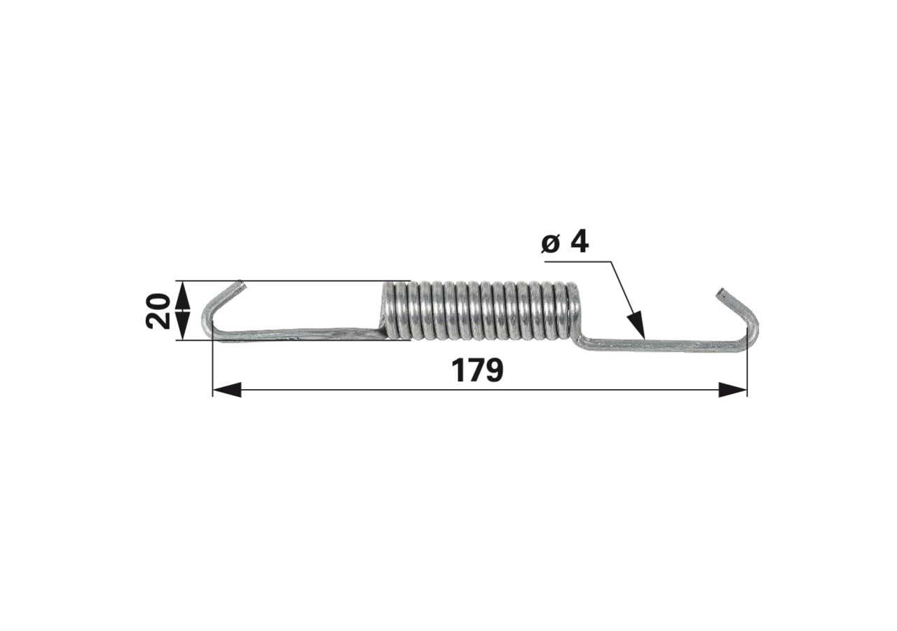 Bremsfeder zu Type 4012 passend zu FAD GartenShop24