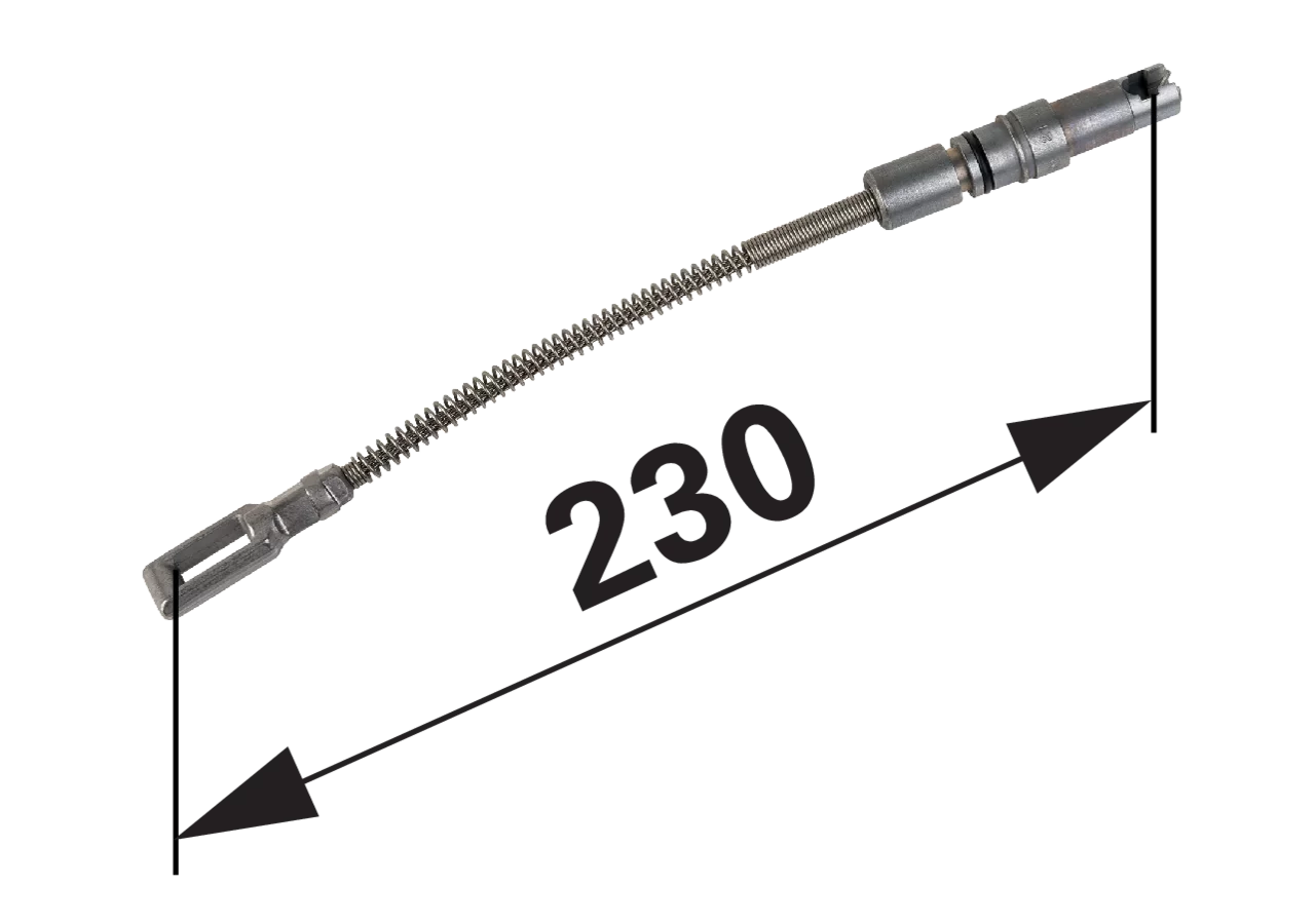 Seilzug-Adapter gerade Nirosta Knott