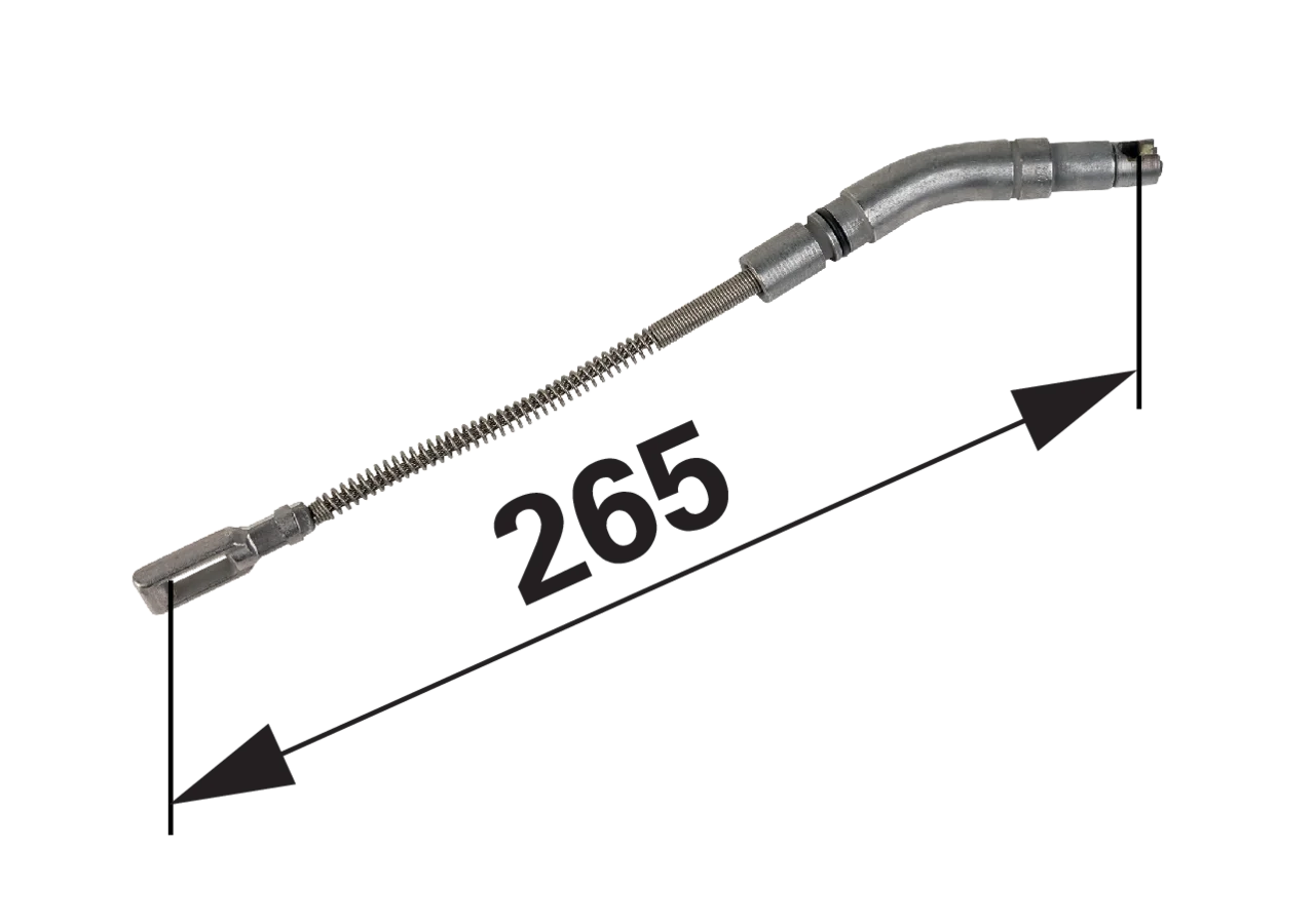 Seilzug-Adapter gebogen 30° Nirosta Knott