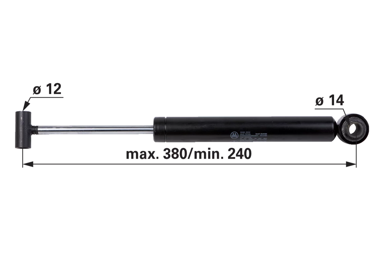Stoßdämpfer passend zu BPW ZAF 3,5 Stabilus