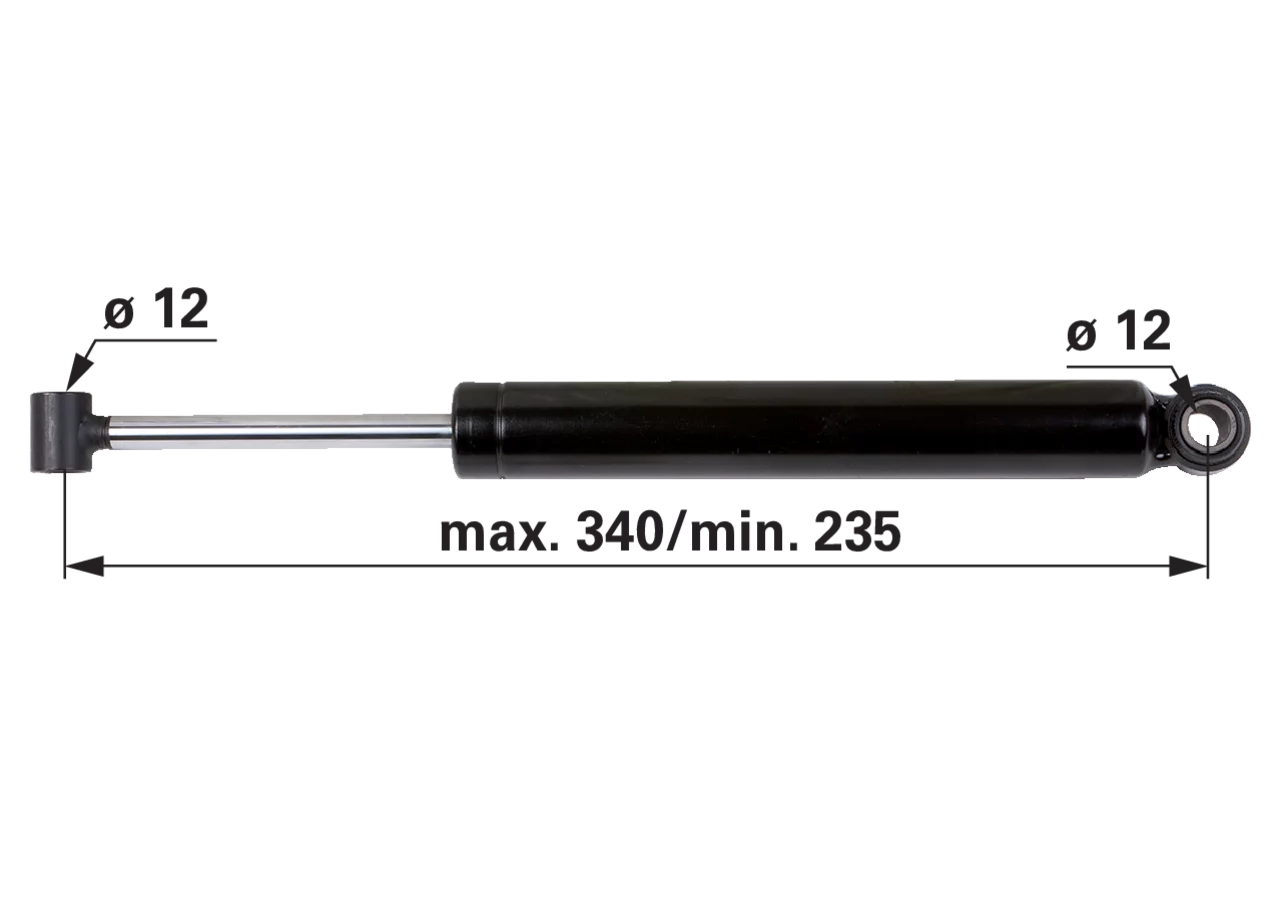 Stoßdämpfer passend zu BPW ZAF 2,8-2 Stabilus