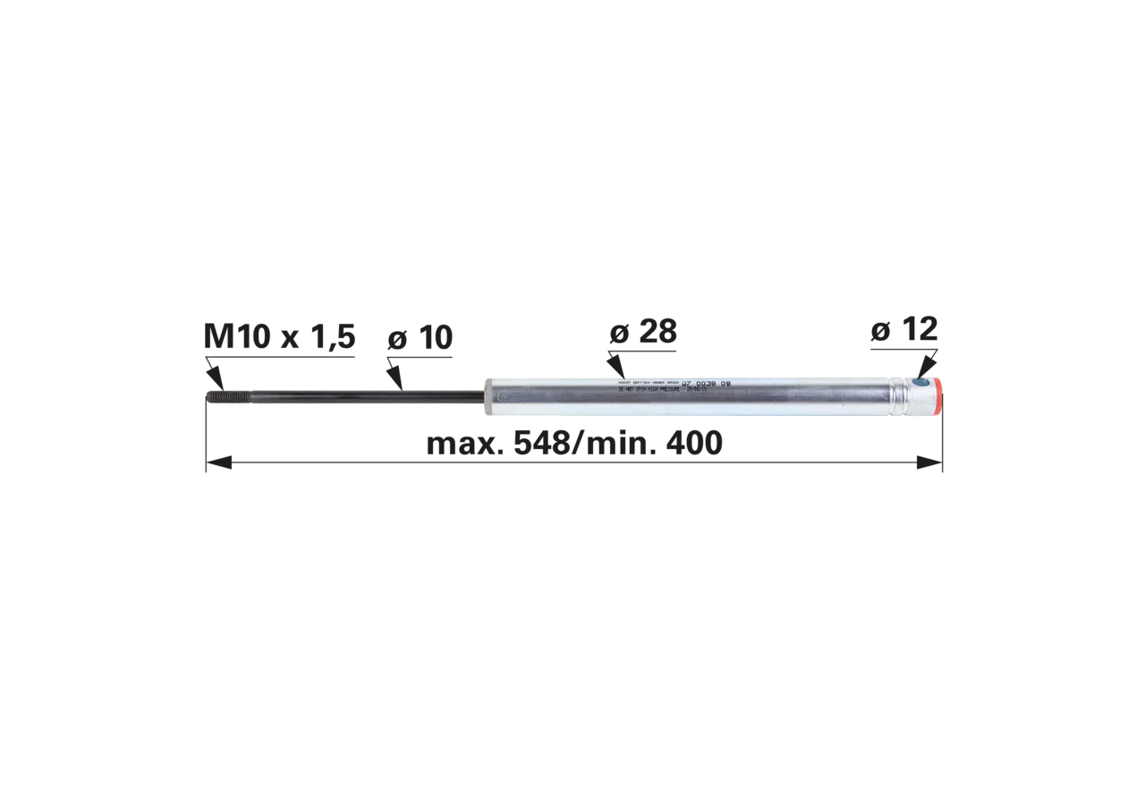 Stoßdämpfer passend zu Knott KF27-30 Stabilus