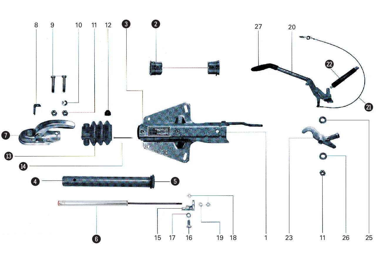 Stoßdämpfer passend zu Knott KF30 Stabilus
