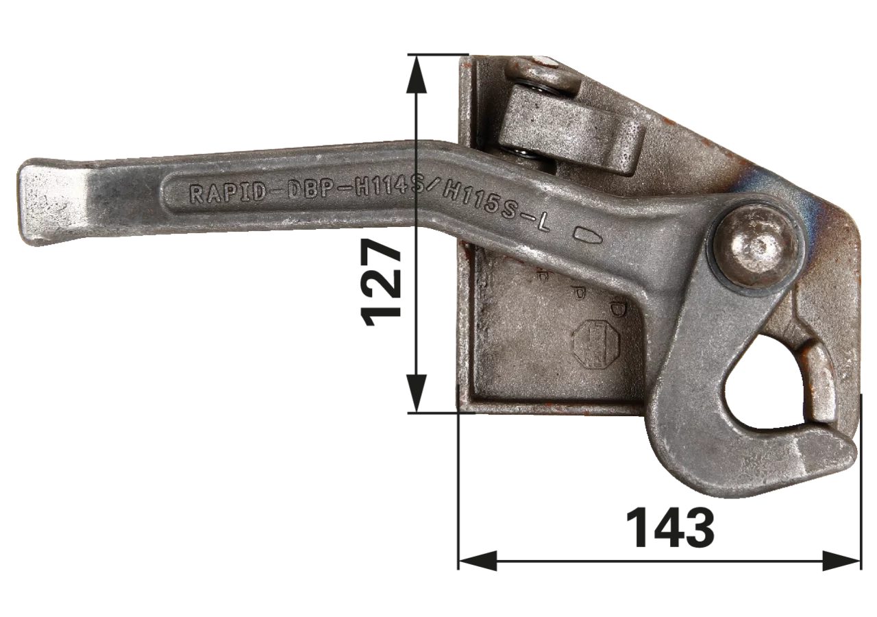 Pendelverschluss links, hochstehend, blank GartenShop24