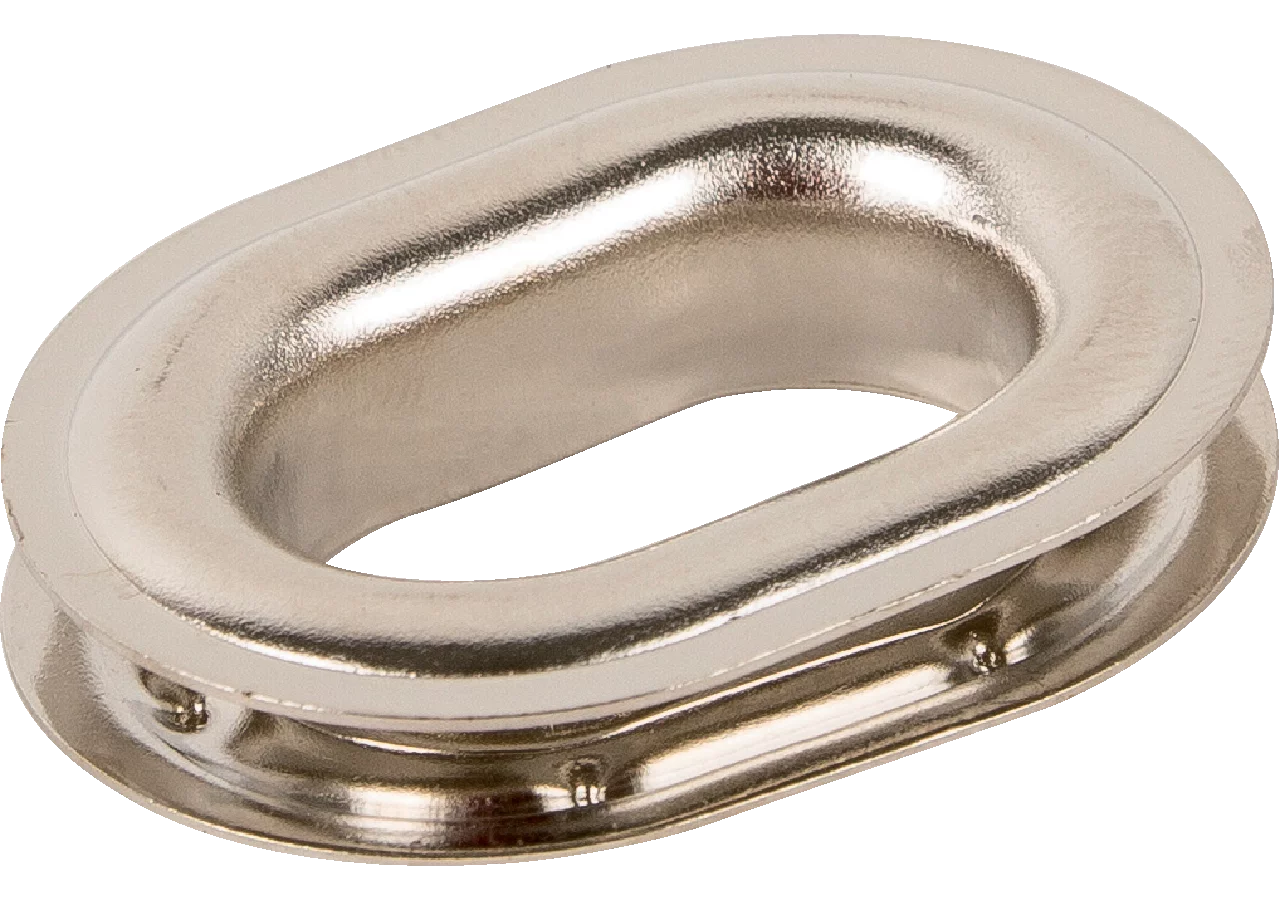 Ovalöse 22,5 x 13,5 mm, Messing vernickelt GartenShop24