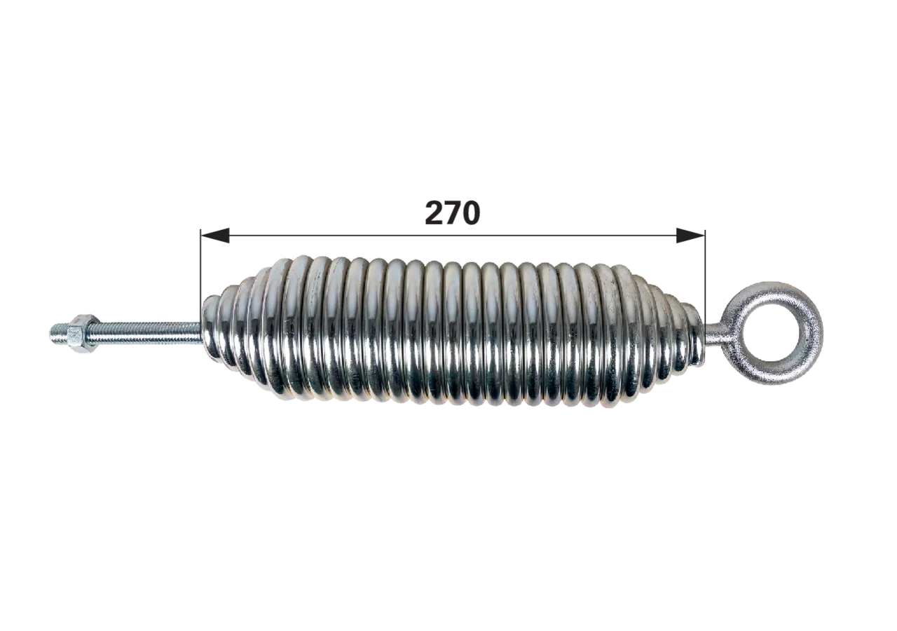 Bordwandfeder verzinkt, mit Schraube, 270 x 80 x 10 mm GartenShop24