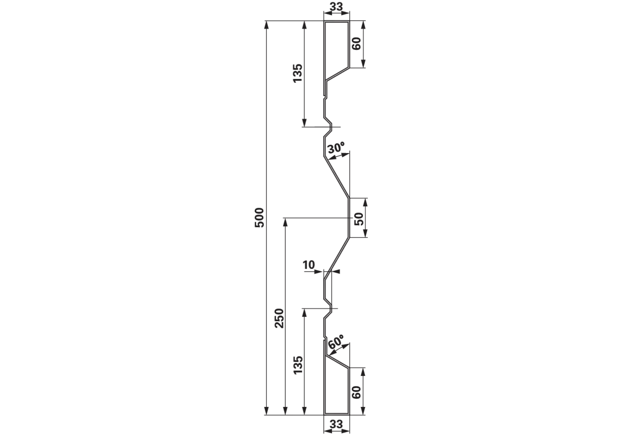 Stahlbordwand 500 x 2,0 mm Meterware GartenShop24