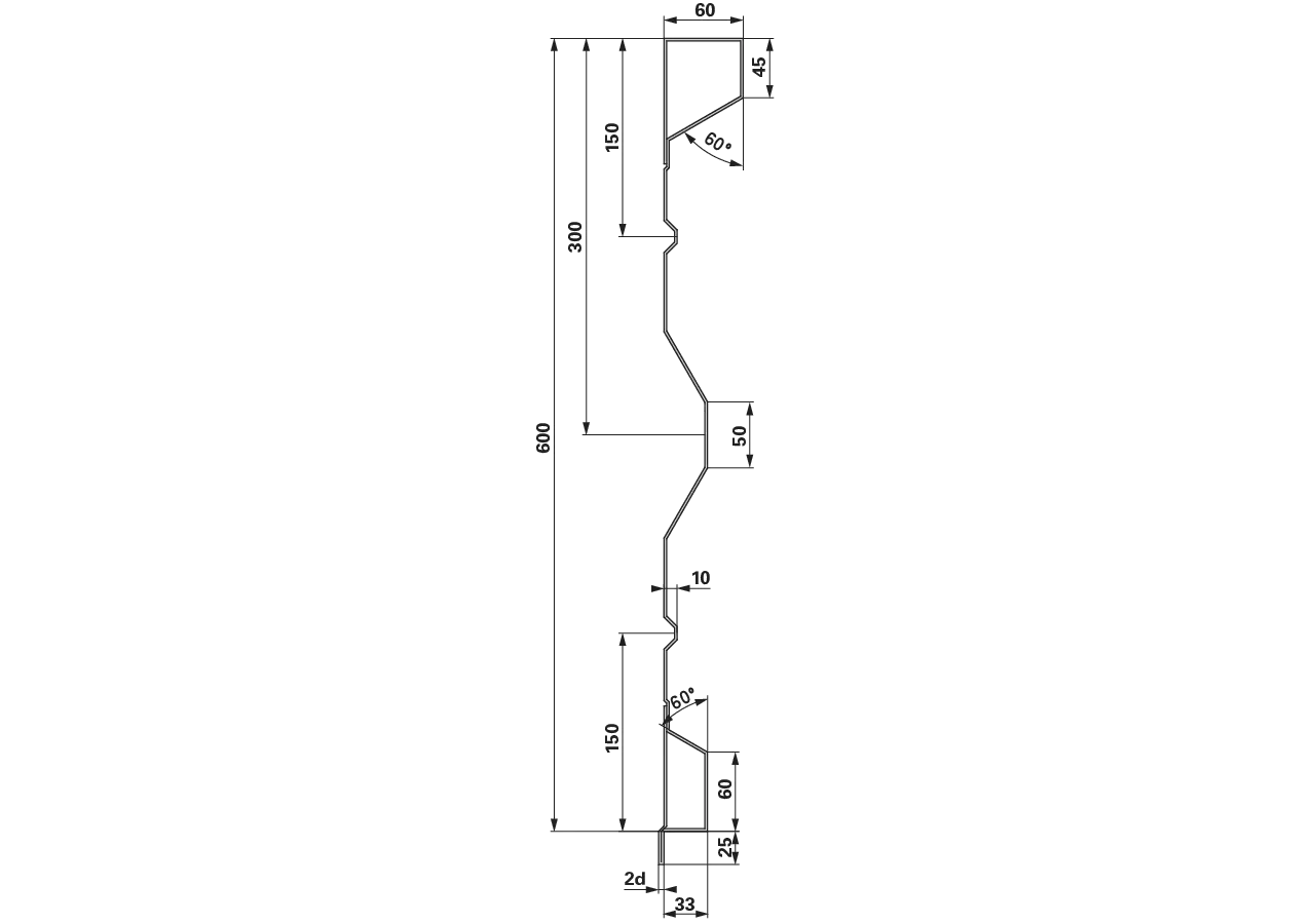 Aufsatzstahlbordwand 600 x 2,5 x 5.000 mm GartenShop24