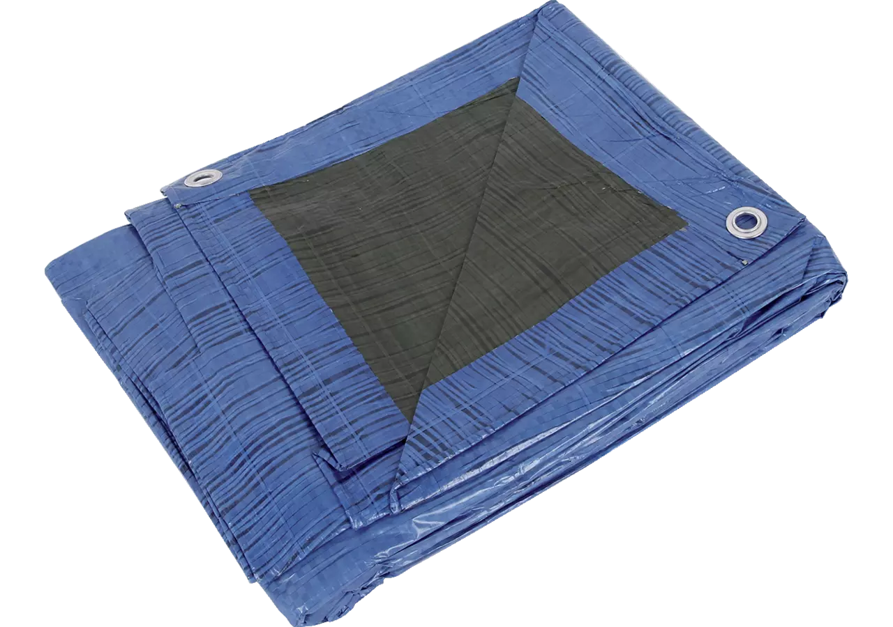 Abdeckplane Blau / Grün 3 x 4 m ca. 80 g / m² GartenShop24